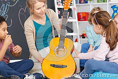 Music classes for kids Stock Photo