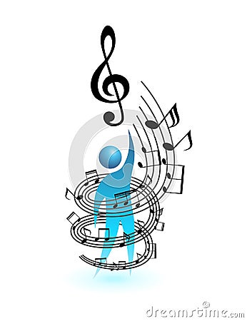 Music concept vector people Vector Illustration