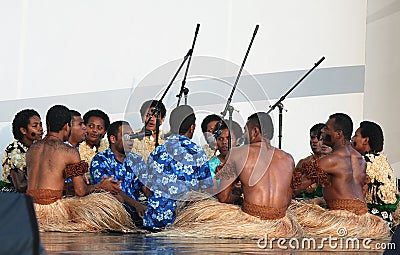 Music and dance of Fiji Editorial Stock Photo