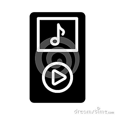 Music device Vector icon which can easily modify or edit Vector Illustration