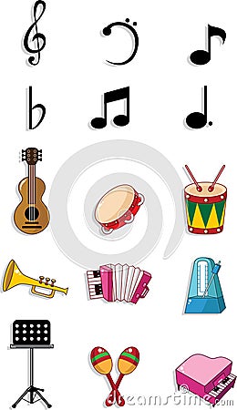 Music doodle Vector Illustration