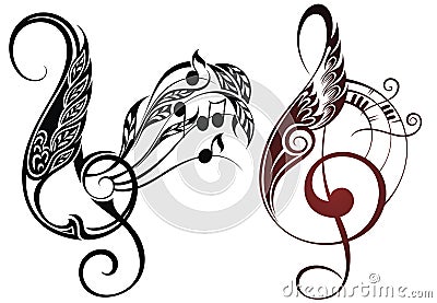 Music elements Vector Illustration