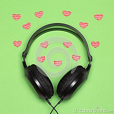 Music for enamored concept Stock Photo