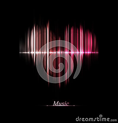 Love of music Vector Illustration