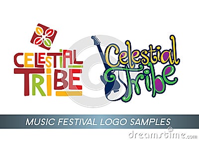 Music festival logo Stock Photo