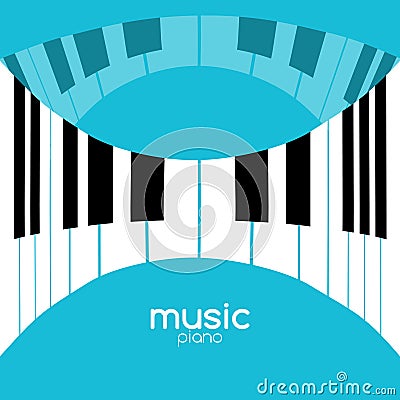 Music festival poster background. Musical jazz concert piano music cafe promotional poster Vector Illustration