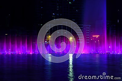 Music fountain Stock Photo