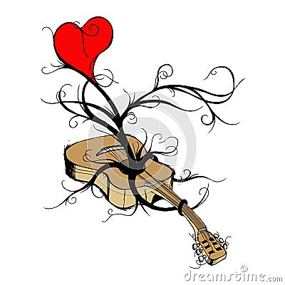 From Music Grows Love Vector Illustration