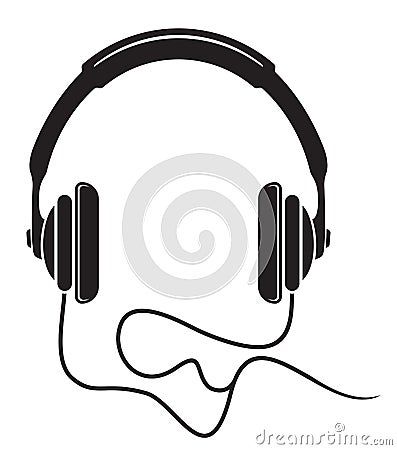 Music headphones icon Vector Illustration