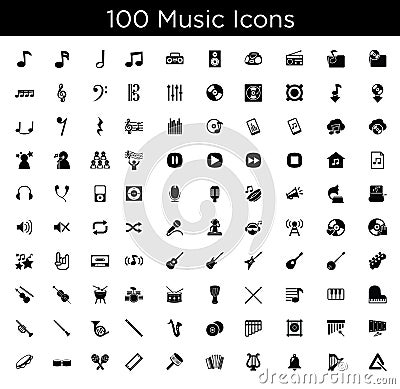 Music icons Vector Illustration