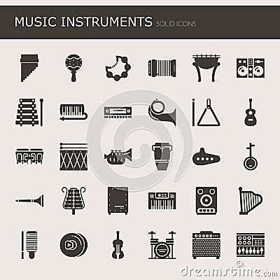 Music Instruments Vector Illustration