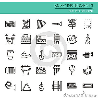Music Instruments Vector Illustration