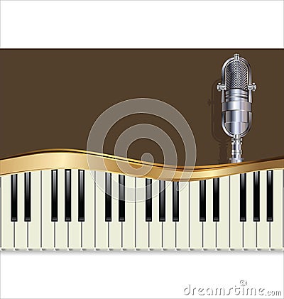 Music jazz background Cartoon Illustration