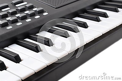 Music keyboard keys Stock Photo