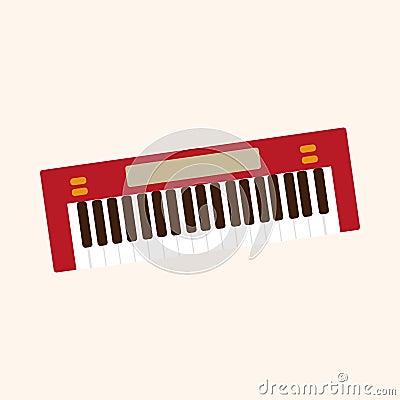 Music keyboard theme elements vector,eps Vector Illustration