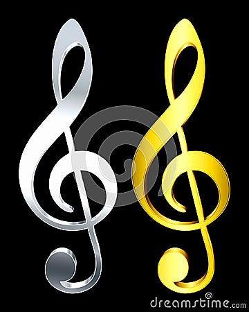 Music key Vector Illustration