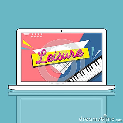 Music Lifestyle Leisure Entertainment Concept Stock Photo