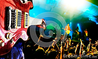 Music live background Stock Photo