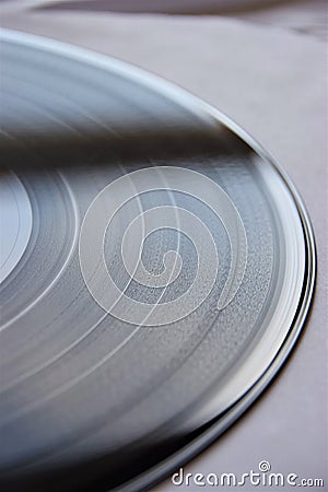 Music LP record closeup detail Stock Photo