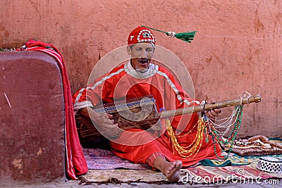 Music in Marrakech, Morocco Editorial Stock Photo