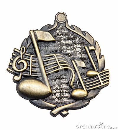 Music Medallion Stock Photo