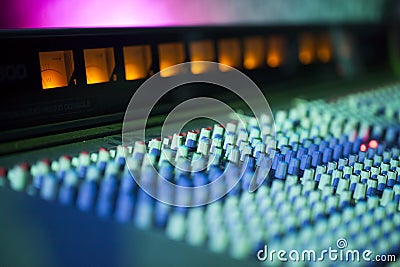 Music Mixer Mastering Sound Stock Photo