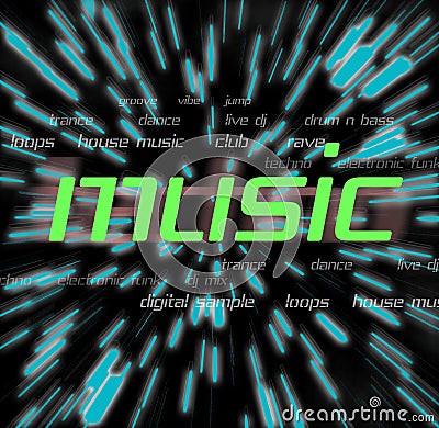 Music Montage Stock Photo