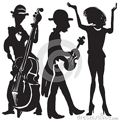 Music, musicians Vector Illustration