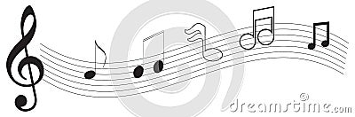 Music note Stock Photo