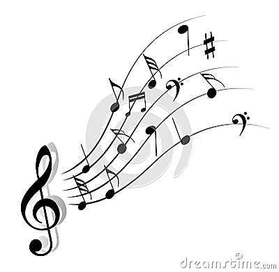 Music note Stock Photo