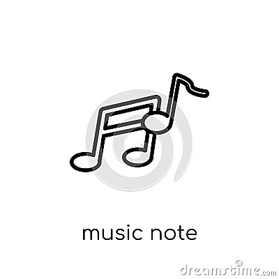 Music note icon from collection. Vector Illustration
