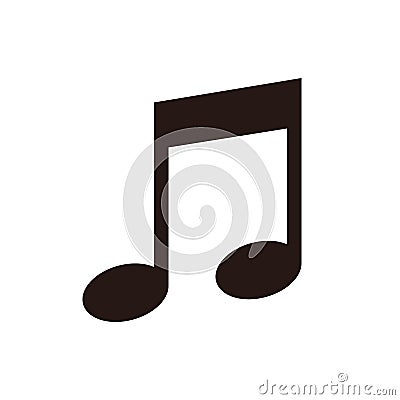 Music note icon Vector Illustration