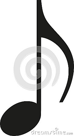 Music note icon Vector Illustration