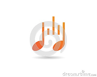 Music note Icon Vector Illustration