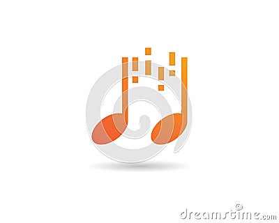 Music note Icon Vector Illustration