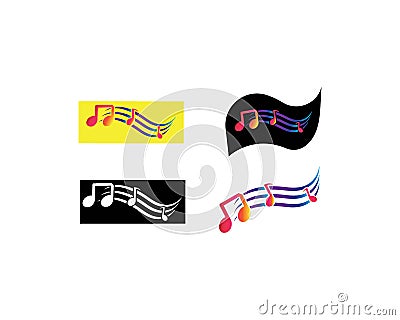 Music note Icon Vector Illustration