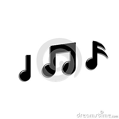 Music note icon vector design Vector Illustration