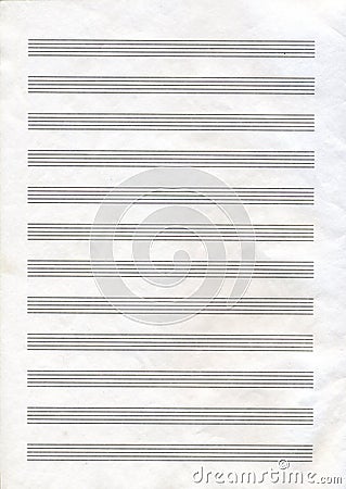 Music note paper Stock Photo