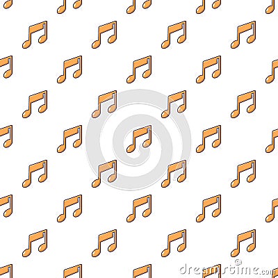 Music note pattern seamless Vector Illustration