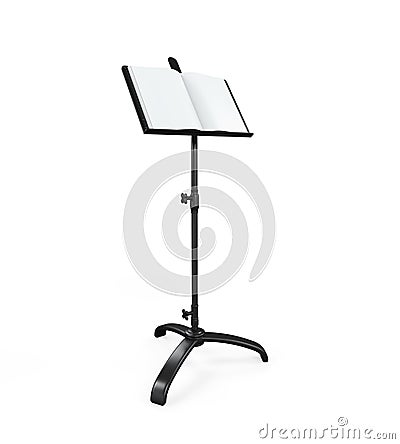 Music Note Stand Stock Photo
