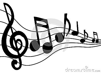 Music Notes Vector Illustration