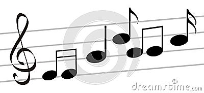 Music Notes Stock Photo