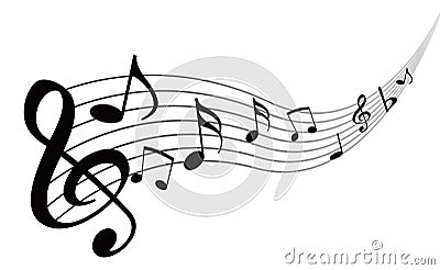 Music notes Vector Illustration