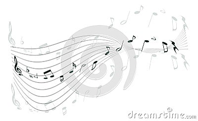 music notes Vector Illustration