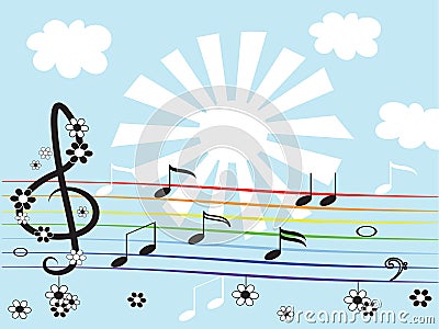 Music notes Vector Illustration