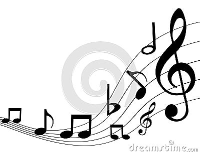 Music notes Vector Illustration