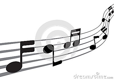 Music Notes Vector Illustration