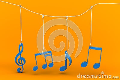 Music Notes Stock Photo