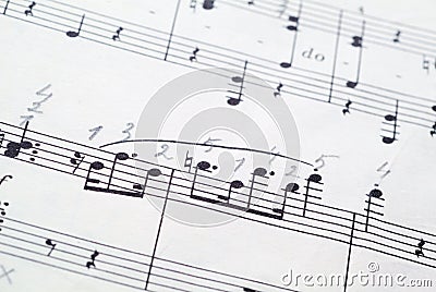 Music notes Stock Photo