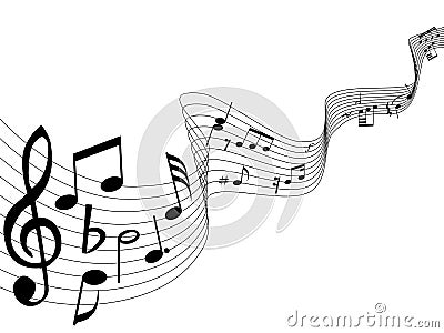 Music notes Vector Illustration